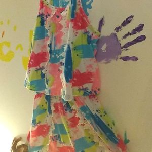 Multi colored Short set